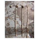 Trio of  Brass Long-Handled Candle Lighters
