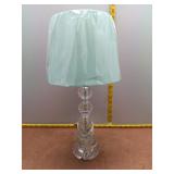 Elegant Stacked Sphere Table Lamp with Mint Green