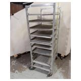 Industrial Aluminum Rolling Baker's Rack