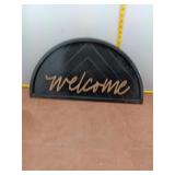 Modern Semi-Circle 'Welcome' Entryway Sign