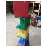 Set of 4 Multi-Functional Toddler Cube Chairs - Re