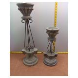 Vintage Style Architectural Pillar Candle Holder S