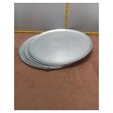 Lot of 5 Professional 18-Inch Aluminum Round Pizza