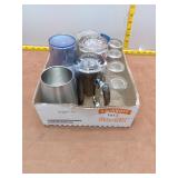 Eclectic Drinkware Lot: Coca-Cola, Mason Jar, Tumb