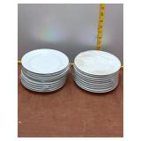 Bulk Lot of 20 + Lubiana White Porcelain Plates -