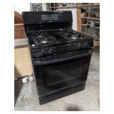 Hotpoint 30' Black Freestanding Gas Range