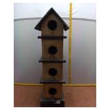 Rustic 4-Story Wooden Multi-Tier Decorative Birdho