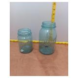 Vintage Aqua Blue Ball Perfect Mason Jars - Set of
