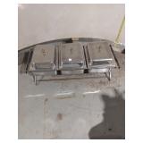 Triple-Pan Stainless Steel Buffet Chafing Dish Set