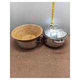 Versatile Kitchenware Lot: Wooden Serving Bowl and