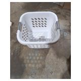 Ultra 1.5 Bushel White Plastic Laundry Basket