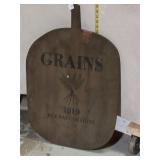 Rustic Wooden 'Grains' Bakery Peel Wall Decor