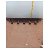 Rustic Industrial Pipe & Faucet Handle Coat Rack