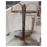 Industrial Rolling Circular Metal Garment Display
