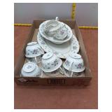 Princess China 'Sweet Briar' Vintage 9-Piece Tea &