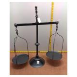 Classic Black Metal Scales of Justice Decorative P