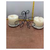 Elegant Stone Candle Bases, Large Pillar Candles &