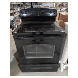 GE Black Smooth Top Electric Range