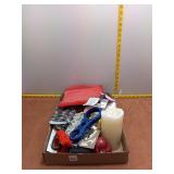 Assorted Home & Craft Lot: Sewing, Decor, and More