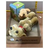 Lot of 2 Gemmy Plush Dogs