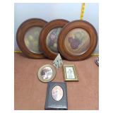 Vintage Still Life Grape Plates, Decorative Gold F