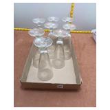 Set of 8 Etched Grape Vine Pilsner Glasses