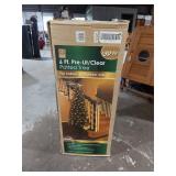 6 Ft. Holiday Seasons Pre-Lit Clear Potted Christm