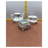 Antique Style 3-Piece Porcelain Tableware Set with