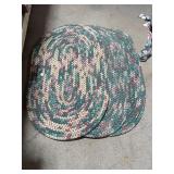 Set of 3 Oval Braided Country Style Rugs