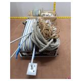 Utility & Hardware Miscellaneous Lot - Hose, Ropes