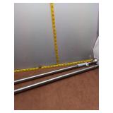 Lot of 2 Adjustable Brushed Nickel Tension Shower
