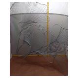 Modern Metal Ginkgo Leaf Wall Art Sculpture