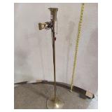 Mid-Century Modern Brass Swing-Arm Floor Lamp