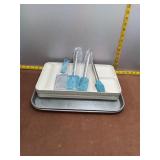 Kitchen Essentials Lot: Tupperware Trays, Reliance