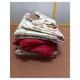 Vintage Floral and Damask Textile Lot - Assorted H