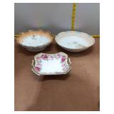 Lot of 3 German Porcelain Bowls