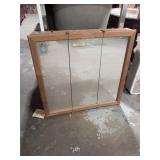 Vintage The Garment Works Tri-Fold Mirror & Shelf