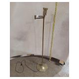 Vintage Mid-Century Modern Brass Swing Arm Floor L