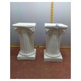 Pair of Classical Ionic Style Pedestal Columns