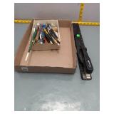 Swingline Long-Reach Stapler & Artist Brushes
