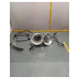 Clamp-on Shop Light Reflectors, Pair