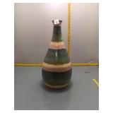 Ceramic Striped Vase - Approx 20in Tall