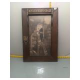 Vintage Library Scene Framed Print w/ Book Decor