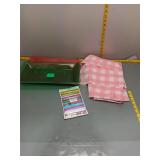 Christmas Trays, Fabric & Ribbon Pack