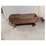 Vintage Wooden Baby Cradle on Legs