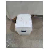 2 Plastic Storage Totes w/ Lids