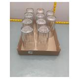 10 Libby Glass Tumbler - Ribbed Clear, 6in
