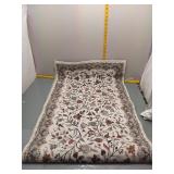 Floral Area Rug - Cream/Multi, ~3x5ft