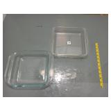 Pyrex Square Glass Baking Dishes (2)