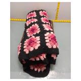 Handmade Crochet Granny Square Afghan